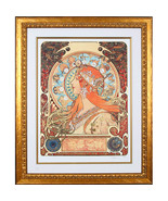 &quot;ZODIAK&quot; by ALPHONSE MUCHA, Print Signed and Numbered - $86,599.65 MXN