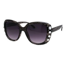 Oversized Rhinestone Sunglasses Womens Square Fashion Shades UV 400 - £8.57 GBP+