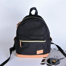 Women Backpack Preppy Style School Bags Canvas Travel Backpack leather Bookbag f - £19.01 GBP
