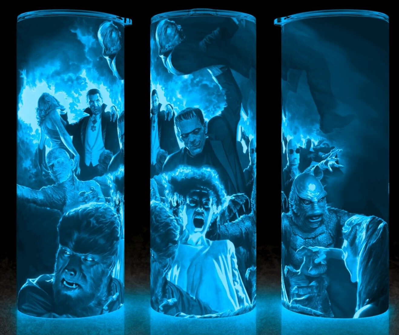 Primary image for Glow in the Dark Universal Monsters Bride of Frankenstein Cup Mug Tumbler