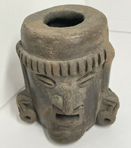 Clay face scultped unknown if has purpose or decorative tribal ? - £14.62 GBP
