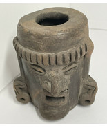 Clay face scultped unknown if has purpose or decorative tribal ? - £14.81 GBP