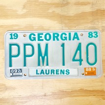 1989 United States Georgia Laurens County Passenger License Plate PPM 140 - $31.67