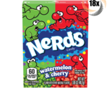 18x Packs Nerds Watermelon &amp; Wild Cherry Flavor Tangy Crunchy Candy | 1.... - £29.11 GBP