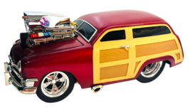 1950 FORD WOODY LIQUID RED MUSCLE MACH. 1:18 SCALE - $24.75