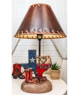 Rustic Western Patriotic I Heart Texas State Map With Cowgirl Boots Tabl... - €64,39 EUR