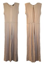 Shinestar Women’s Jumpsuit Sleeveless Removable Shoulder Pads Size L Beige - $33.93 CAD