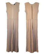 Shinestar Women’s Jumpsuit Sleeveless Removable Shoulder Pads Size L Beige - $33.93 CAD