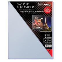 1 pack of 25 Ultra PRO 8 ½&quot; x 11&quot; Photo &amp; Document Toploaders - $869.49 MXN
