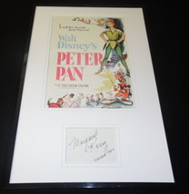 Margaret Kerry Signed Framed 11x17 Peter Pan Poster Display JSA Tinker Bell Insc - £77.31 GBP