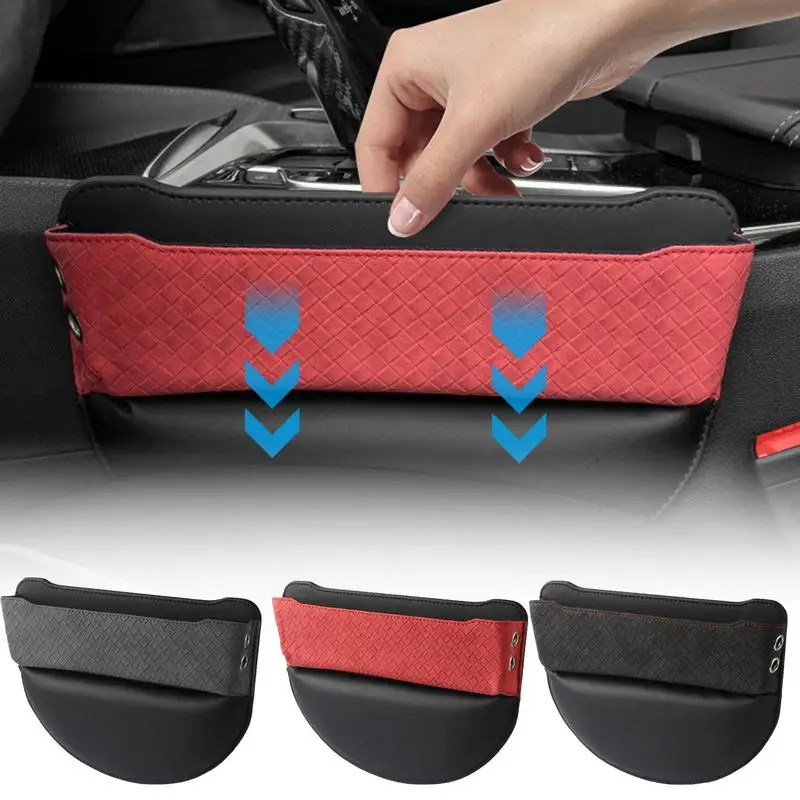  car seat side storage pocket for car seat gap filler organizer box leather car crevice thumb200