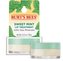 Burt&#39;s Bees 100% Natural Origin Lip Treatment with Sea Minerals Sweet Mint 0.25o - £19.12 GBP