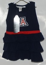 Chicka D Collegiate Licensed Arizona Wildcats 3T Ruffled Navy Blue Dress - £15.61 GBP