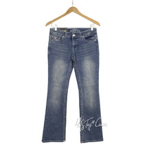 NWT Paisley Sky Stylist Trendy Boot cut Big Stitch Bling Jeans Denim Wash Size 4 - £27.51 GBP