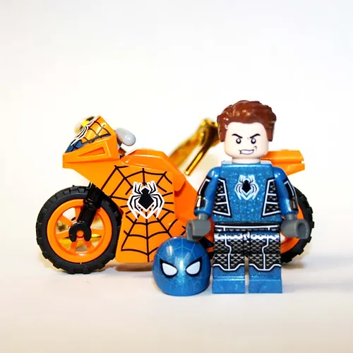 MBricks Fear-Itself Spider-Man Iron-Spider with Motorcycle Marvel Minifi... - $7.00