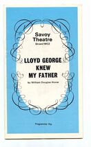 Lloyd George Knew My Father Program Savoy Theatre London 1970's - $11.88