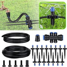 59 Ft Garden Drip Irrigation Kit Garden Watering System Automatic Watering - £33.79 GBP