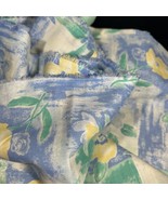2 Yds Pastel Floral Fabric Blue Yellow Green 45” Wide - $13.52 CAD