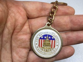 Vintage Washington Dc Key Ring The Nation’s C API Tal Keychain Ancien Porte-Clés - £7.93 GBP