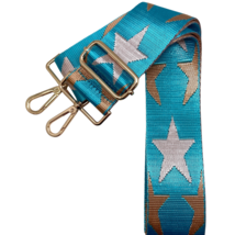Turquoise Tan White Lone Star Adjustable Crossbody Bag Purse Guitar Strap - $24.75