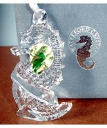 Waterford Seahorse Crystal Ornament Made Ireland Personalizable 107966 N... - $80.89 CAD