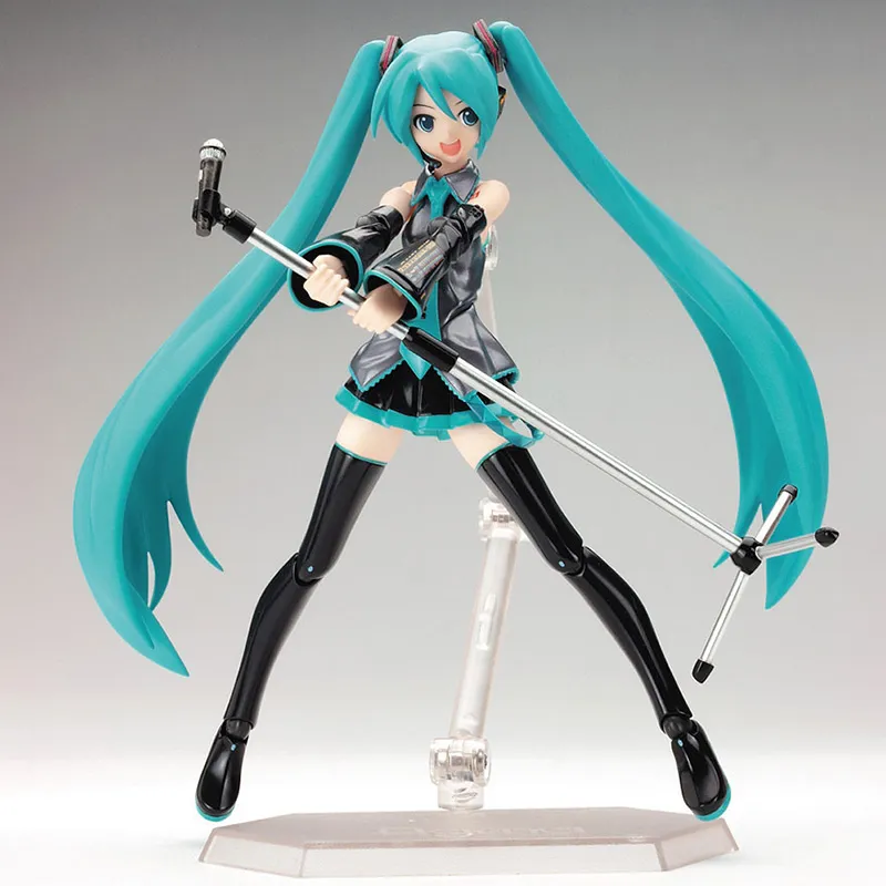 Anime FIGMA Hatsune Miku Action Figures Movable Joints Contain The Props... - £18.39 GBP+