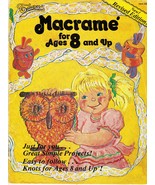 Macrame For Ages 8 and Up Owl Choker Earring Bracelet Pattern Book - £10.26 GBP