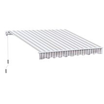Outsunny 10x8 Ret retractable Patio Awning w/Manual Crank, UV/Water-Resi... - $267.99