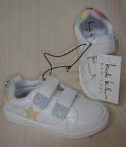 Nicole Miller Double Strap Rainbow Glitter Fashion Court Sneaker TODDLER SIZE 7 - £10.11 GBP