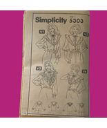 Simplicity 5303 Blouse Pattern Miss 14 1981 Uncut No Envelope Ruffled Bu... - £7.76 GBP