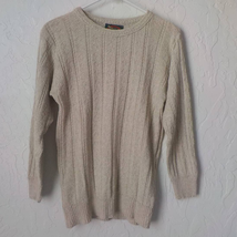 ALPS Fine Womens Apparel Beige Cable Knit Top Sweater Women size Small P... - £12.63 GBP