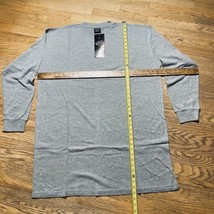New Extra Long Waffle Knit Matal J Sz 5XL Gray Shirt Vtg Nos - £10.66 GBP