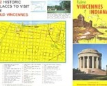 Vincennes Indiana 42 Historic Places Brochure 1960&#39;s - $14.83