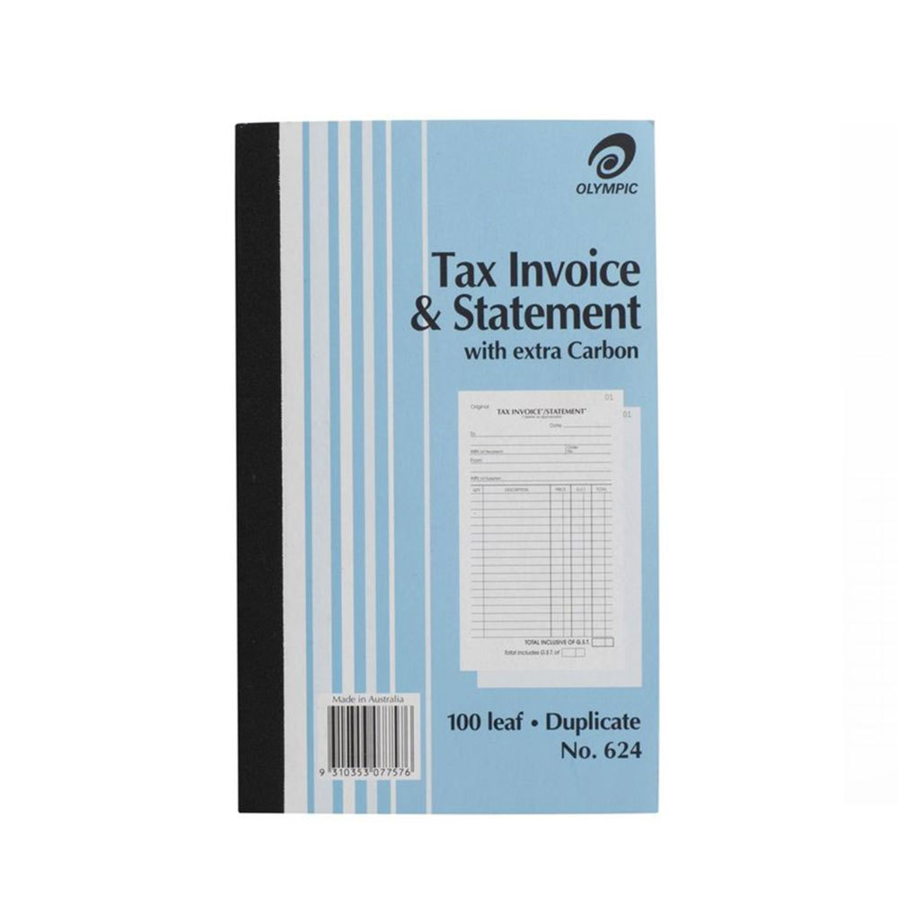 Olympic No 624 Duplicate Tax Invoice &amp; Statement (100 Leaf) - $34.59