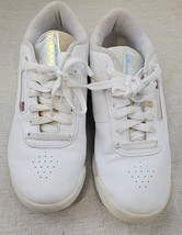 REEBOK Classic Tennis Shoes White Leather Sneakers 1Y3501 Women&#39;s Size 8 - $20.00