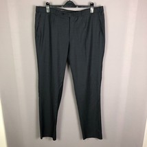 Ermenegildo Zegna Gray Stripe Milano Wool Dress Pants Sz US 42W EU 58R - £70.82 GBP