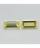Yellow Baguette Pair Fancy 0.53 Cts VS1 Lab Grown CVD Diamond for Earring - $409.42 CAD