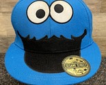 Sesame Street Cookie Monster Fitted Baseball Hat Cap Adult S/M 2011 - $16.44