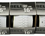 Bell 7107507 Kids Bike Tire 16&quot; x 1.75 - 2.125&quot; White Lot of 3 New    - $49.49