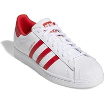 Adidas Original Mens Superstar Clamshell Toe GZ3741 White Red Size 9 - £80.18 GBP