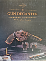 Gun-Shaped Whiskey Decanter Set with Shot Glasses 300ml With Wood Stand - $37.01