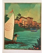 Disney Vacation Club Island Tower At Disney&#39;s Polynesian Print  Artist B... - $15.83