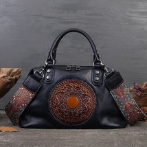 Retro Handmade Women Handbag For Ladies Genuine Leather Should Bags Bohemian Sty - £110.49 GBP