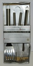 BBQer Choice 14501 3 Piece Stainless Steel Grilling Tool Set image 1