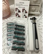 Manual Razor Set with 12 Tough Blades - $13.01 CAD