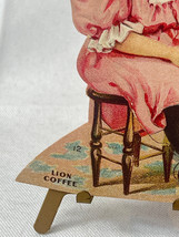 Lion Coffee Victorian Trade Card No 12 The Hall Girl In Pink Dress - £23.75 GBP