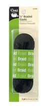 Dritz 1/4 Inch Black Braided Elastic 9330B - £3.10 GBP