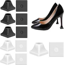 Luxury High Heel Cap Protectors - 6 Pairs Anti-Slip Black &amp; White Size L - $23.71