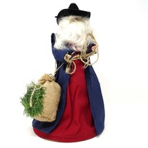 Western Cowboy Santa Lasso Hat Gift Bag Long Coat Wood Base Gandalf Wizard Beard - £11.25 GBP