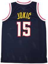 Nikola Jokic Denver Unterzeichnet Marineblau Basketball Trikot JSA - £379.83 GBP